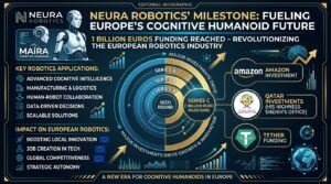 Robot cognitif Neura Robotics MAiRA - levee de fonds 1 milliard euros avec Amazon et Qatar