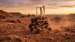 WANDER-bot robot marcheur imprime en 3D propulse par le vent Cranfield University