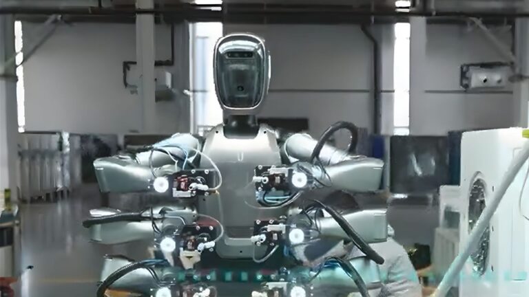 Robot MIRO-U de Midea a six bras en production dans l usine de Wuxi Chine