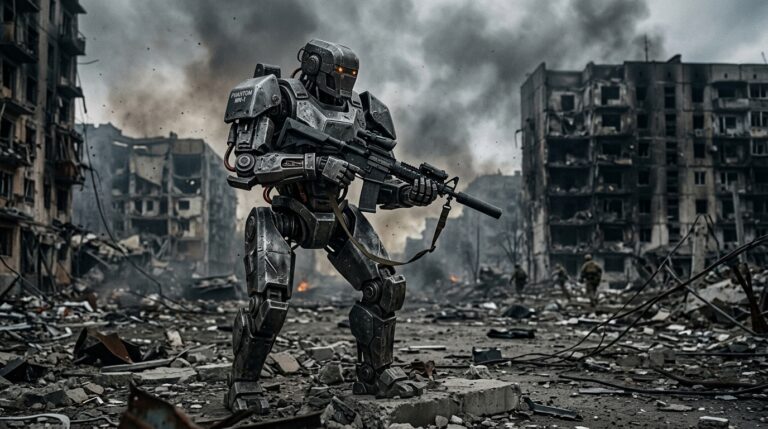 Le Phantom MK-1 de Foundation Robotics, premier robot humanoide deploye sur un front de guerre en Ukraine