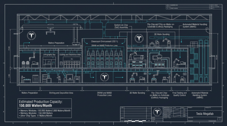 Tesla Terafab : Elon Musk annonce une usine de puces IA aux États-Unis, plus de 100 milliards de puces par an