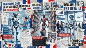 Illustration des acteurs francais de la robotique humanoide en 2026 Enchanted Tools Pollen Robotics Manifest