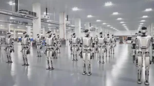 Ligne de production automatisee robots humanoides Foshan Guangdong Chine