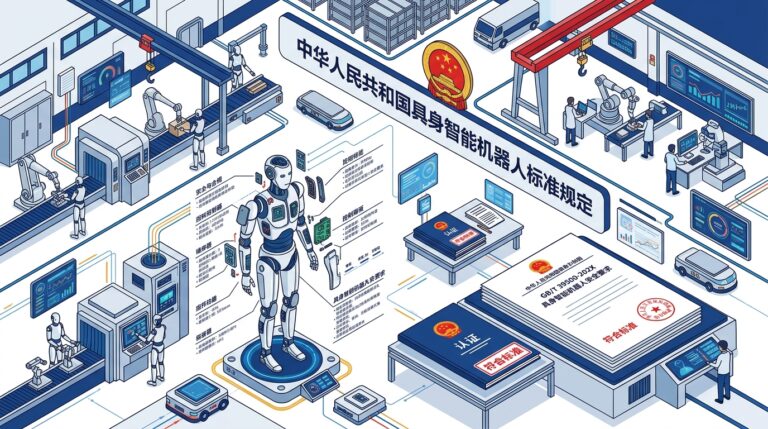 Norme industrielle IA incarnee robots humanoïdes Chine 2026