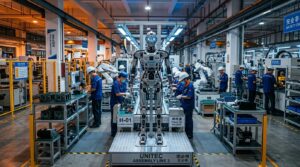 Premier robot humanoide Zhongding sortant de la chaine de production en Chine