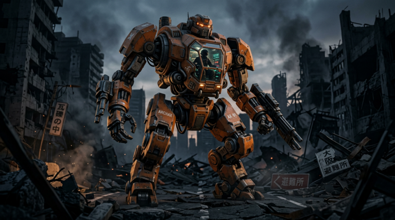 ARCHAX robot mech 4.5m Tsubame Industries Japon