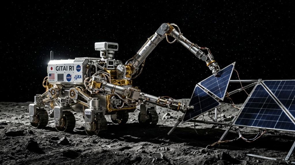 GITAI R1 Rover robot autonome assemblage lunaire