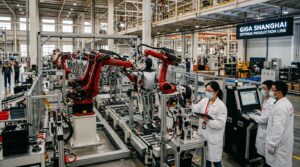 Ligne de production Tesla Shanghai pour les robots humanoides Optimus