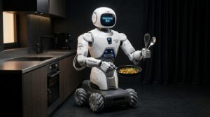 Le robot humanoide Panther de UniX AI, portrait studio