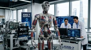 Robot Moya biomimetique avec muscles artificiels pneumatiques presente a Shanghai