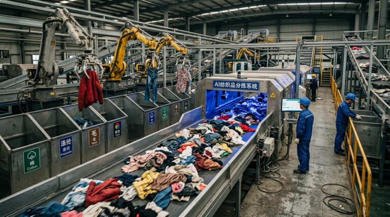 Robot IA Fastsort-Textile tri vetements usines Chine