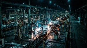 Dark factory usine entierement robotisee sans eclairage ni presence humaine