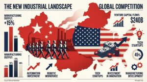 Comparaison Chine USA livraisons humanoides versus valorisations