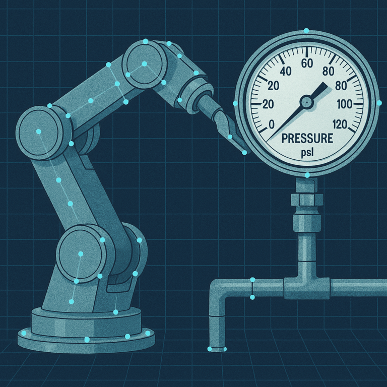 Schema blueprint Gemini Robotics ER 1.6 raisonnement spatial robot lecture jauge industrielle
