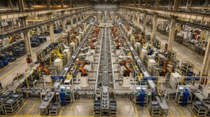 Vue aerienne usine automatisee de joints robotiques Eyou Robot a Wuxi