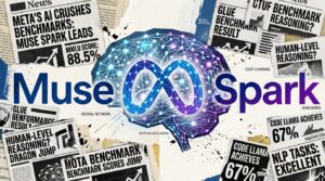 Illustration Meta Muse Spark nouveau modele IA de Meta Superintelligence Labs