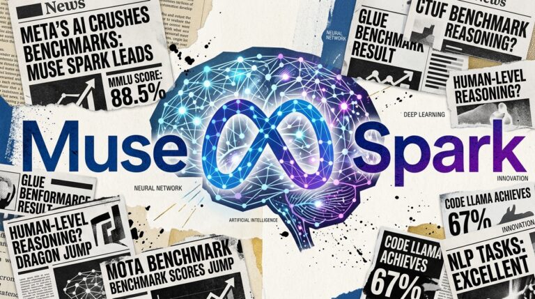 Illustration Meta Muse Spark nouveau modele IA de Meta Superintelligence Labs