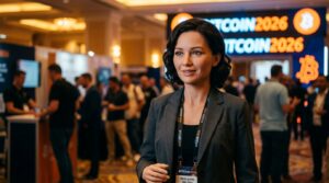 Realbotix Melody humanoide hyper-realiste a la Bitcoin 2026 de Las Vegas
