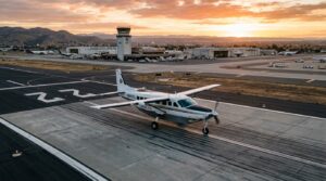 Cessna 208 Caravan equipe du Reliable Autonomy System sur la piste