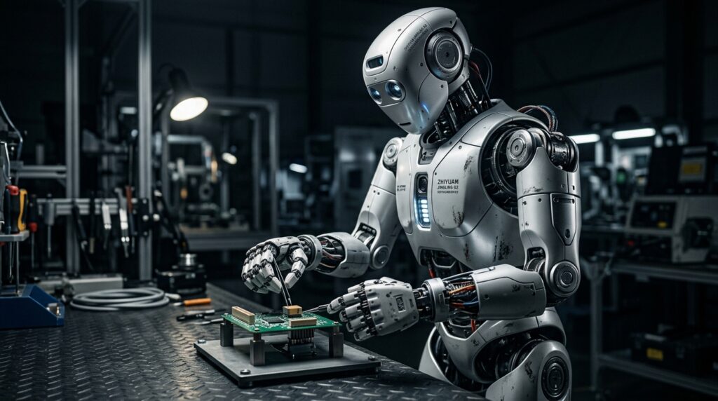 Zhiyuan Jingling G2 robot humanoide industriel