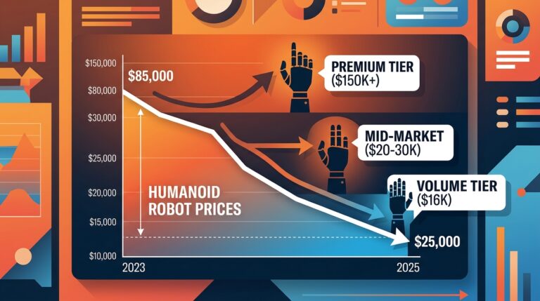 Chute des prix des robots humanoïdes 2023-2025 - segmentation du marché