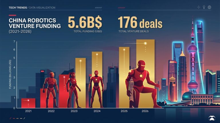 Embodied AI : la Chine pulvérise son record de levées en robotique avec 5,6 milliards de dollars en quatre mois et demi