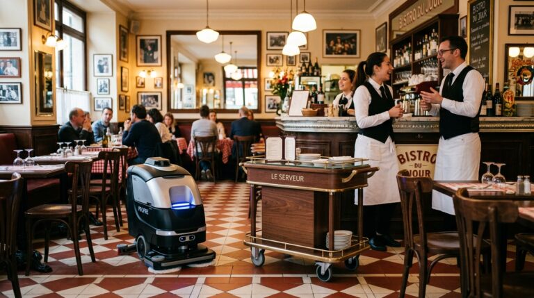 Flotte de robots de service Korben Robotique deployes en France