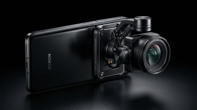 Honor Robot Phone smartphone à gimbal 4 axes motorisé partenariat ARRI cinema
