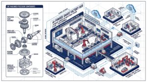 Schéma isométrique du réseau de fabrication numérique MISUMI Americas