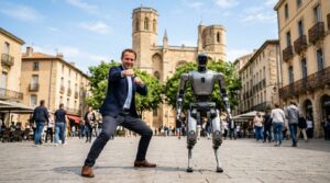 Robot humanoide Unitree G presente par Instadrone a Beziers