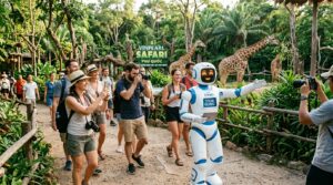 Le Vietnam met son premier humanoïde Dyno en service touristique au safari de Phu Quoc, sous la bannière du conglomérat Vingroup