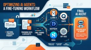 Amazon SageMaker AI agent customisation modèles Llama Qwen DeepSeek Nova