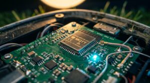 Carte mere et puce MQTT d une tondeuse robot Yarbo connectee