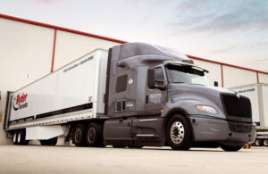 Camion autonome Plus AI sur autoroute Californie autorise par DMV