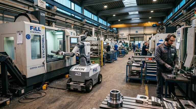 Hexagon et Fill Maschinenbau lancent un pilote du robot humanoïde AEON dans une usine autrichienne