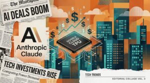 Illustration editoriale Anthropic Google Cloud 200 milliards TPU Claude