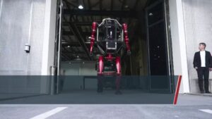 Unitree GD01 mecha habite bipede et quadrupede de 500 kg