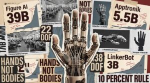 Mains robotiques dexterees LinkerBot AGILINK Yuequan Chine humanoide valorisation