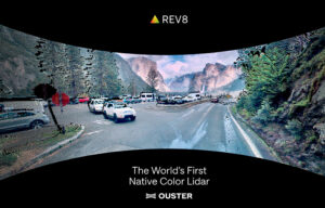 Famille de capteurs Ouster Rev8 OS avec lidar couleur natif