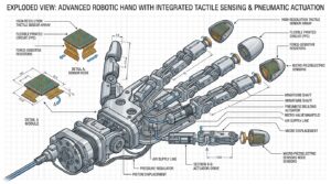 Main robotique avec capteurs tactiles haute resolution DAIMON Robotics