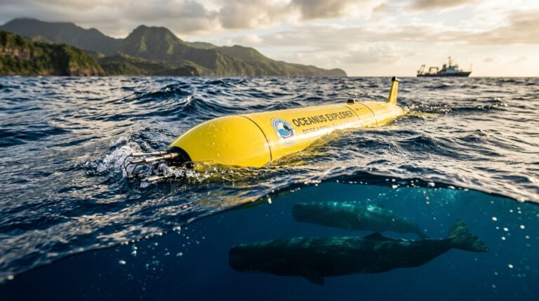 Planeur sous-marin SEAEXPLORER d Alseamar pour suivre les cachalots