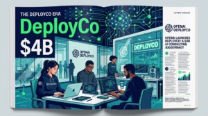 Illustration editoriale OpenAI DeployCo filiale conseil IA 4 milliards de dollars