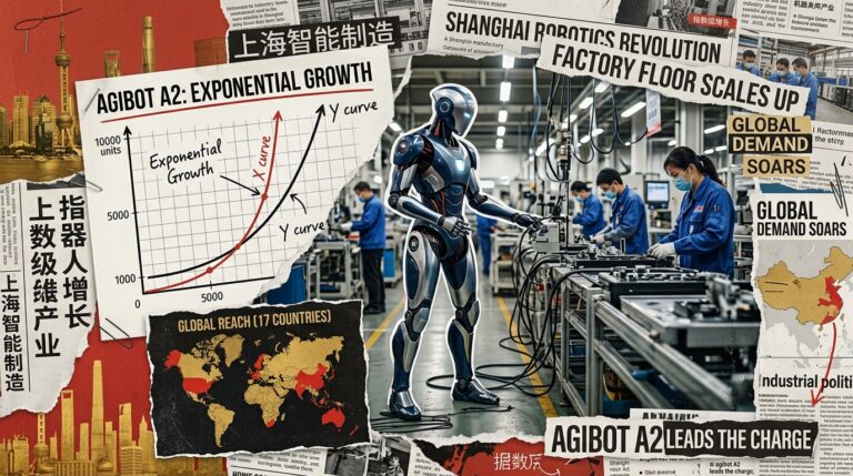 Agibot humanoide A2 Shanghai inflexion industrielle robotique
