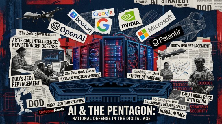 Illustration des contrats IA du Pentagone avec OpenAI Google Nvidia SpaceX et exclusion Anthropic