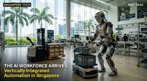 Humanoide industriel Doozy Robotics Singapour usine