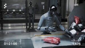 Robot humanoide Figure F.03 sur chaine logistique pilote par Helix-02