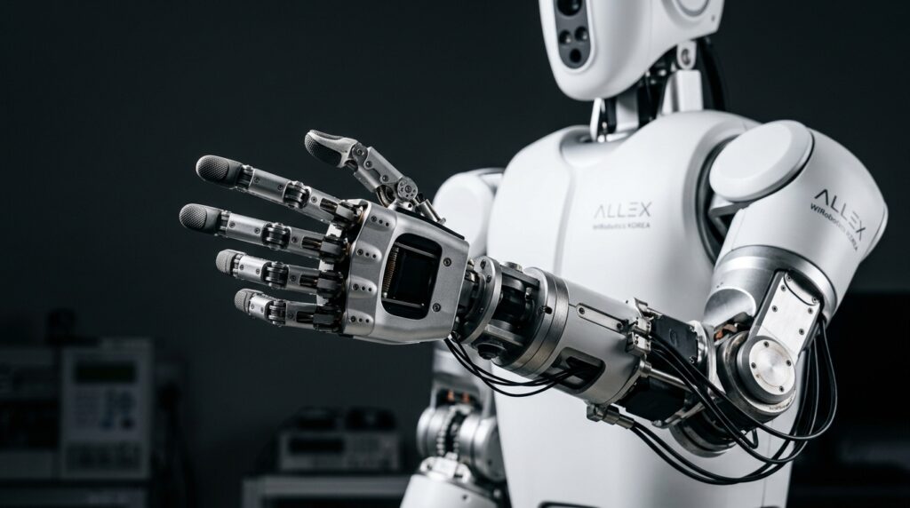 Robot humanoide ALLEX de WIRobotics portrait studio