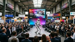 Robot humanoide Kangaroo de PAL Robotics en demonstration a VivaTech 2026 Paris