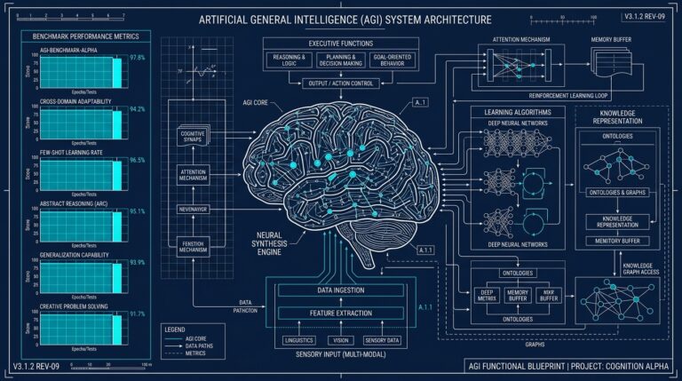 Schema conceptuel dune intelligence artificielle generale