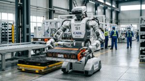 CATL met son robot humanoïde Galbot S1 au travail dans son usine de batteries, alimenté par ses propres cellules